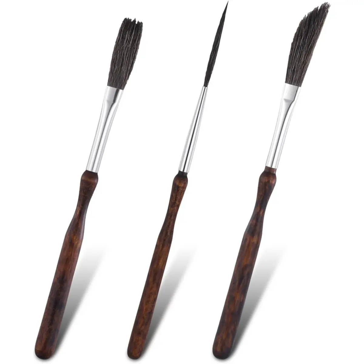 A79G 6 Pcs Pinstriping Brush, Long Liner Brush, High Performance Striping Brushes, Paint Brushes Set for Acrylic, Watercolors