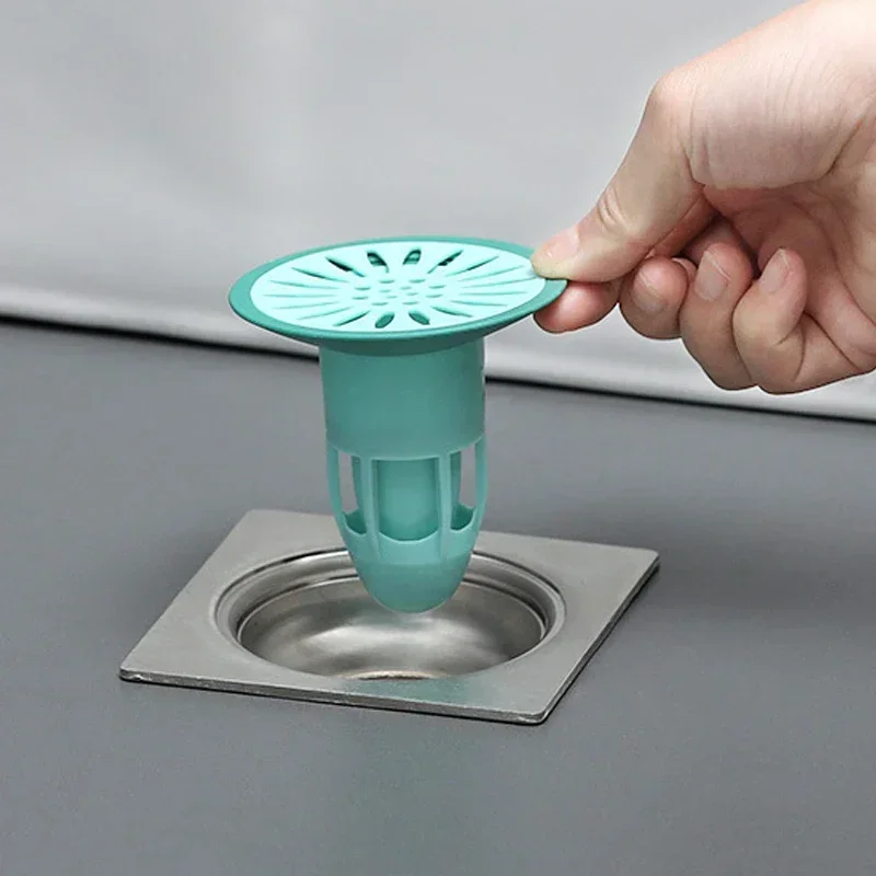 1pc Shower Drain Stopper Deodorant Floor Drain Core Hair Trap Filter Plug Kitchen Sink Strainer Cover for Bathroom Toilet Sewer
