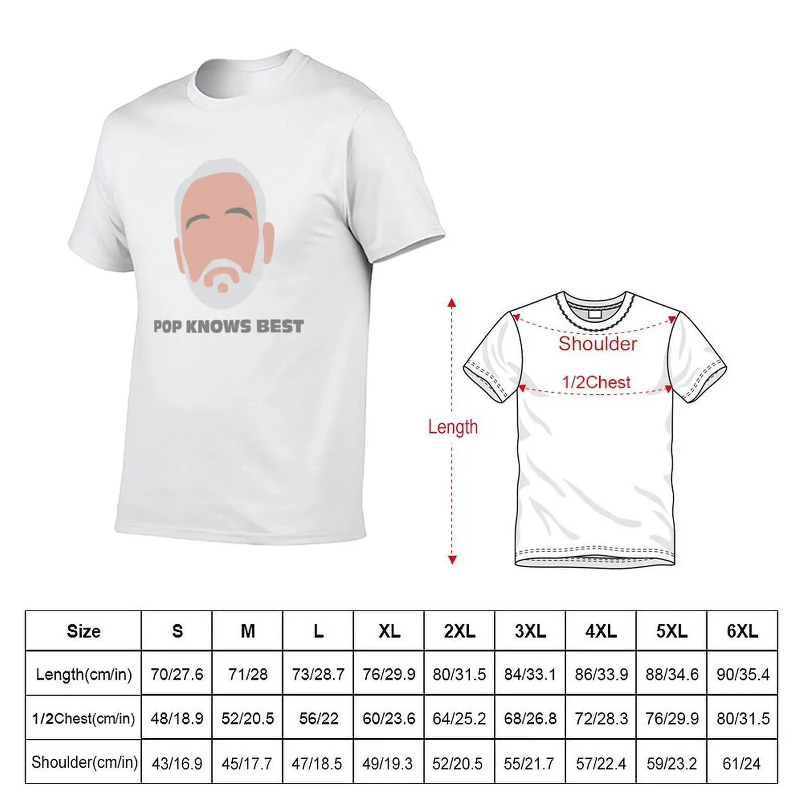 Gregg Popovich T-Shirt quick-drying Clothing plain white t shirts men