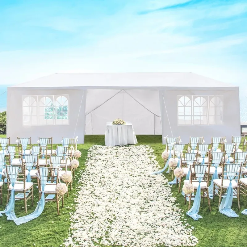 

Zimtown 10'x30' Wedding Party Canopy Tent 8 Removable Sidewalls with Windows Sides