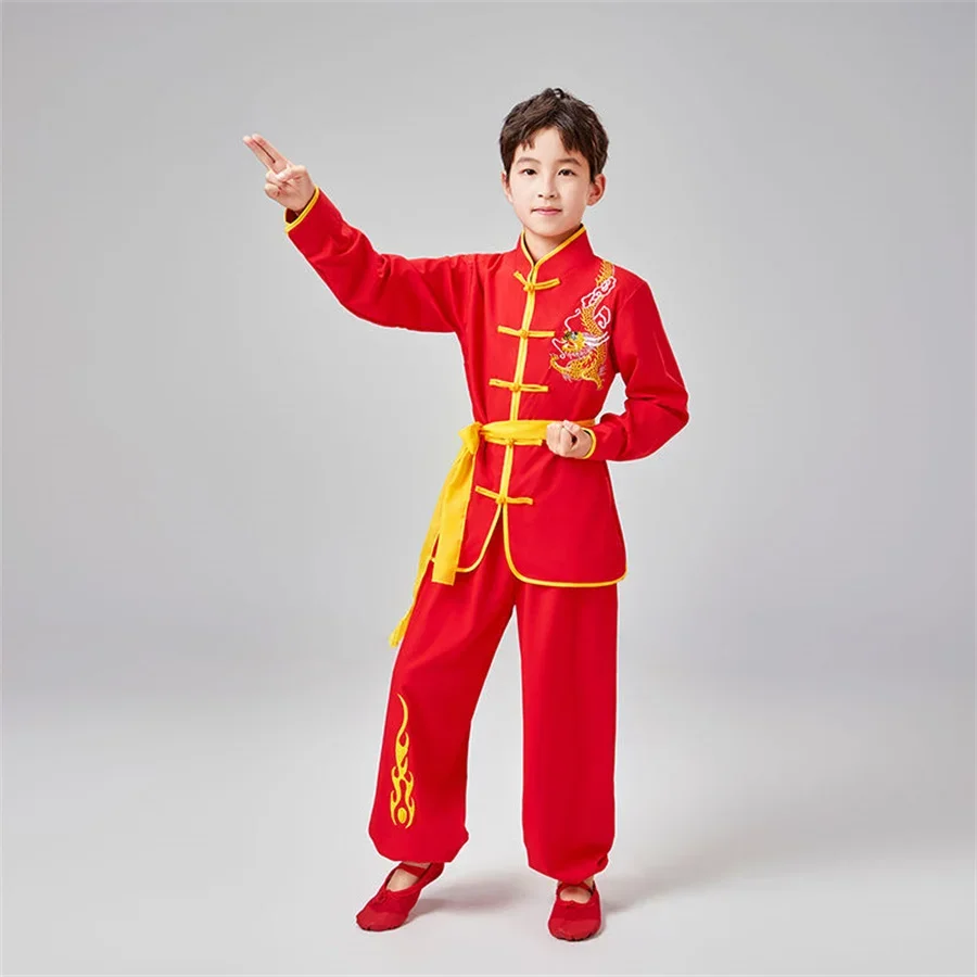 2025tements pour enfants, KungFu imbibé, chapelle Tai, uniforme d'art Martial, Tenues pour garçon et filles