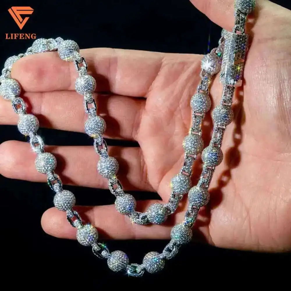 

Женское колье из серебра 925 пробы, с муассанитом