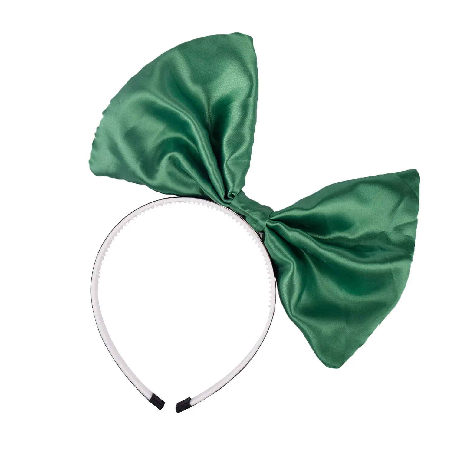 Baby Girl Sweet Rainbow Color Oversize Stain Fabric Chic Style Bow Headband For Halloween Party Daily Casual Versatile Hair Band