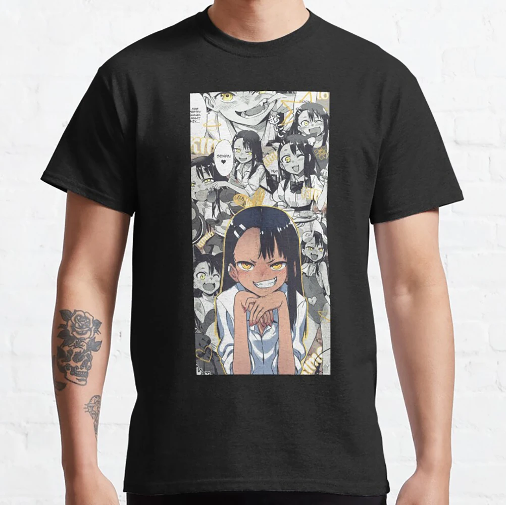 

0503 Dont Toy With Me Nagatoro Gift for Anime lover 100% cotton Y2K clothes O-Neck Short Sleeve Graphic T-Shirt All size tops