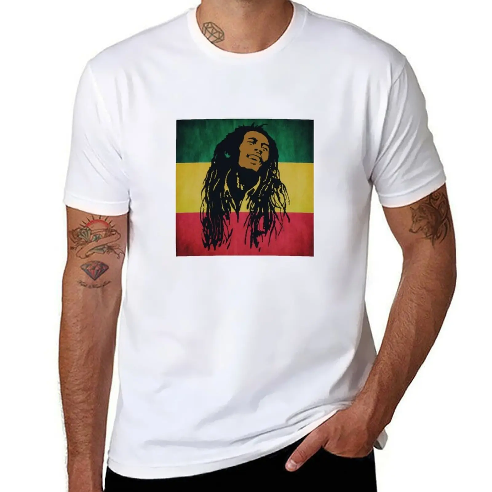

Bob Marley T-Shirt t shirts for man graphic vintage t shirts for man slim fit T-Shirt
