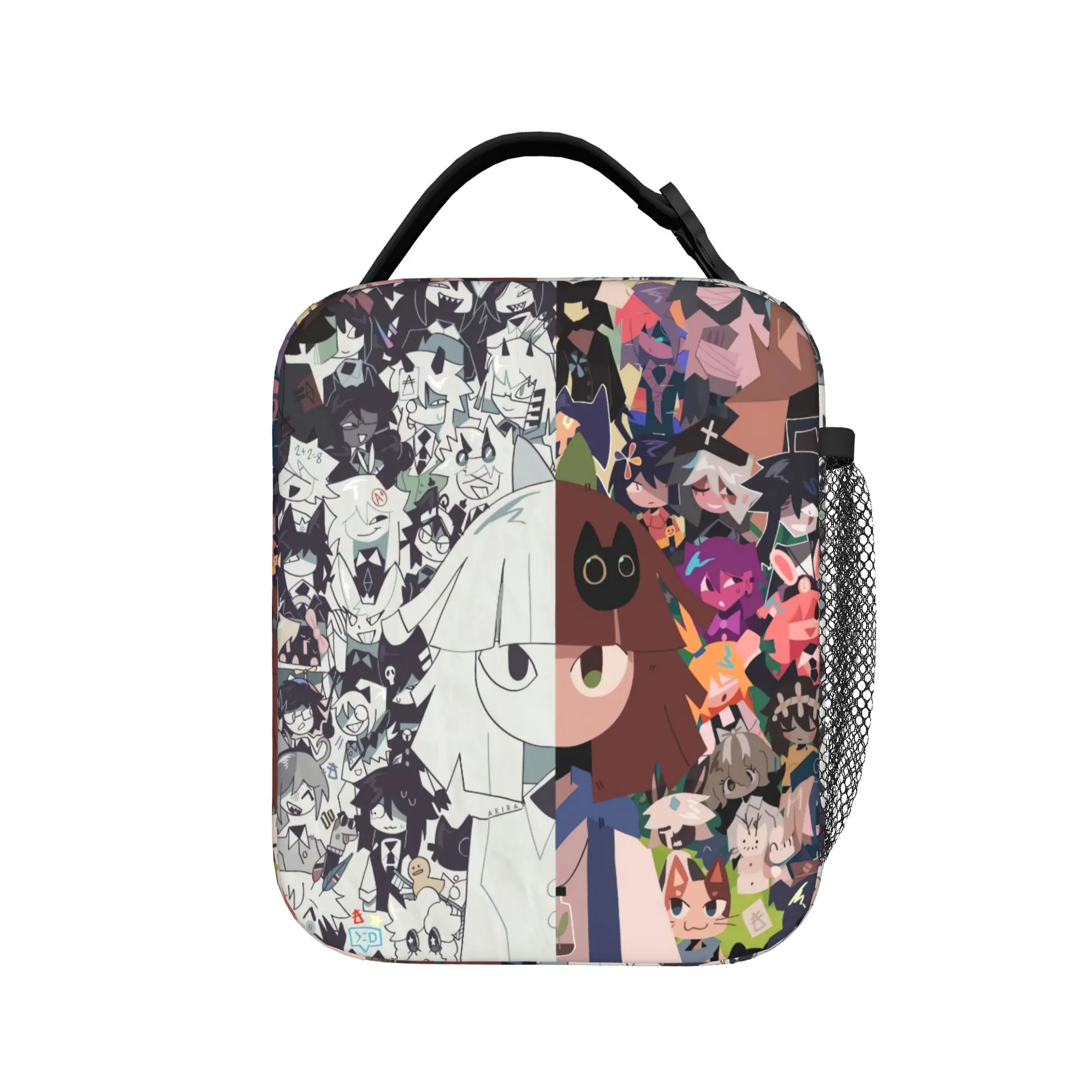Fundamental Paper Education Lunch Bag  Cute Lunch Box For Women Picnic Portable Zipper Cooler Bag Oxford Thermal Tote Handbags