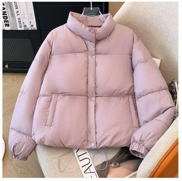 الشتاء النسخة الكورية الجديدة أسفل وسترة قطن للنساء نمط قصير فضفاض الوقوف طوق صغير الحجم المألوف و #6