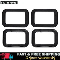 4Pcs Car Interior Door Handle Cover Trim Bezel 51211876043 For BMW E30 E28 E24 E23 318i 325e 325i 325is 524TD 528E 533i 633csi