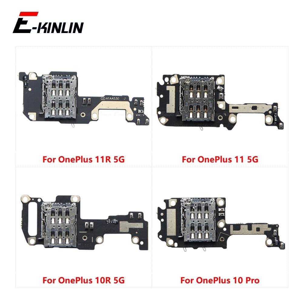 Sim Card Socket Slot Tray Reader Holder Connector Container Board Flex Cable For OnePlus 10 Pro 10R 10T 11 11R 12 Parts