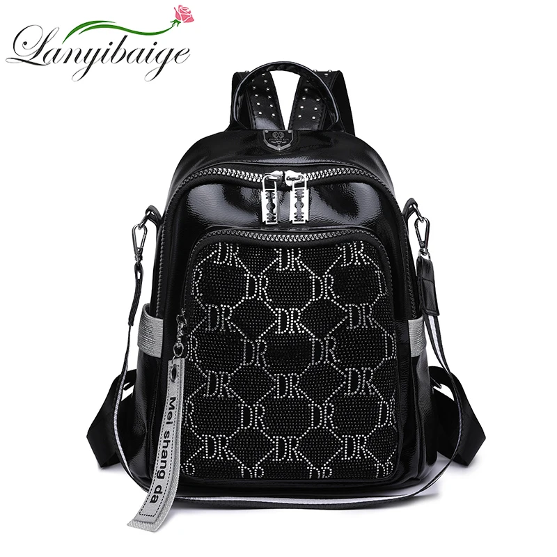 Large Capacity Women Backpack Purses High Quality Leather Female Vintage Bag School Bags Travel Bagpack Ladies Bookbag Rucksacks