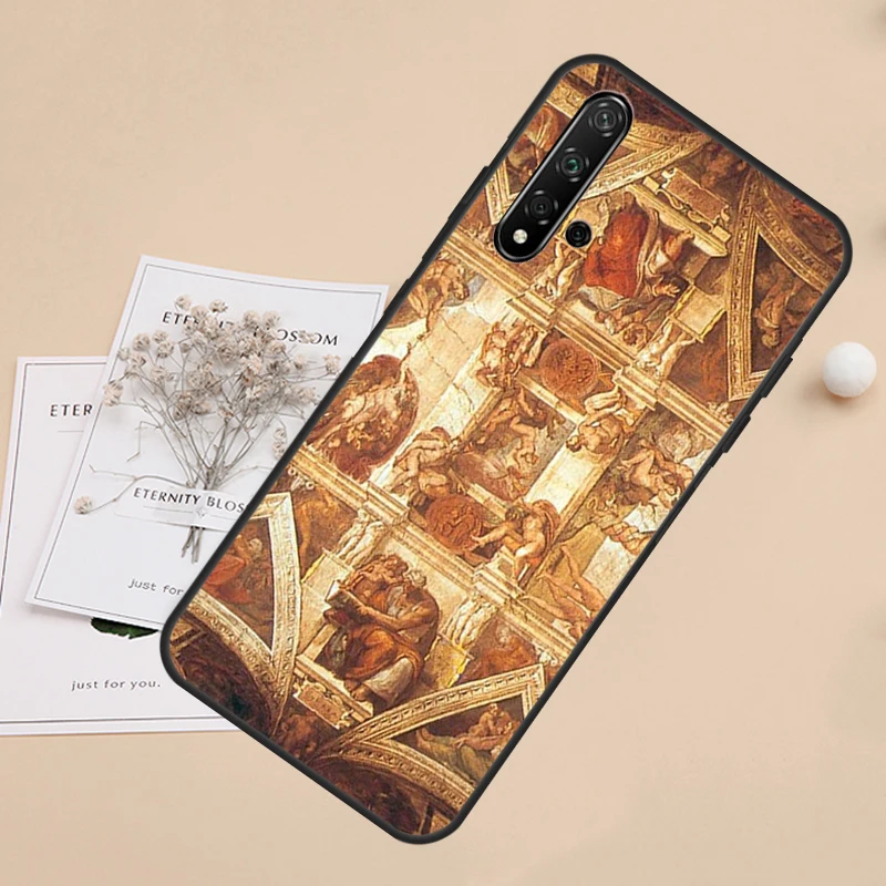 Michelangelo Art For Huawei Nova Y60 Y70 Y90 Y61 Y91 Nova 11 Pro 9 10 SE 5T 11i 8i 3i P20 P30 P40 Lite Case