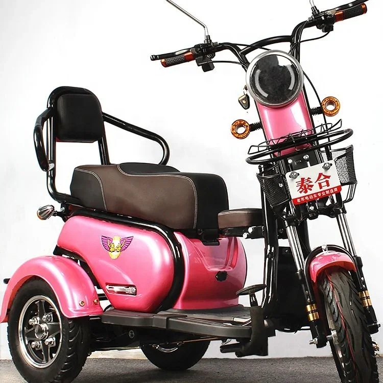 Vietnam Most Popular Hot Selling Three Seats Baby Seat Electric Tricycles Three Wheels Biycles