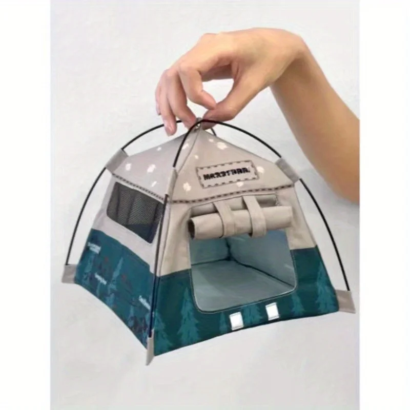 مجموعة لعب خيمة تخييم مصغرة لبيت الدمى، مثالية للعرض في بيوت الدمى، دعائم زخرفية رائعة لعيد الميلاد والهالوين #2