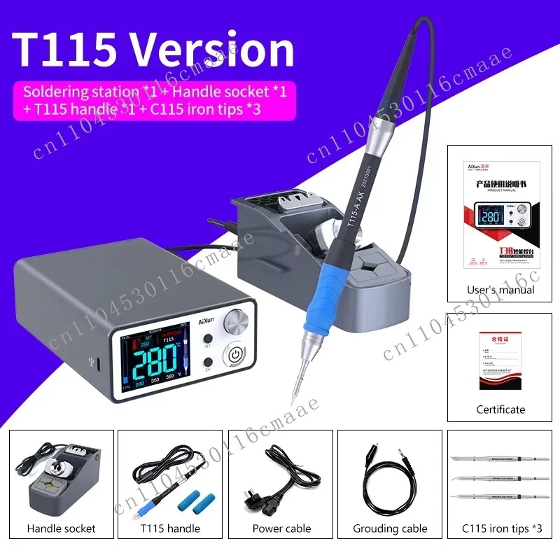 T3B Intelligent DIY Electronic Repair Welding Station with Nano Precision Welding T210/T115 Tip