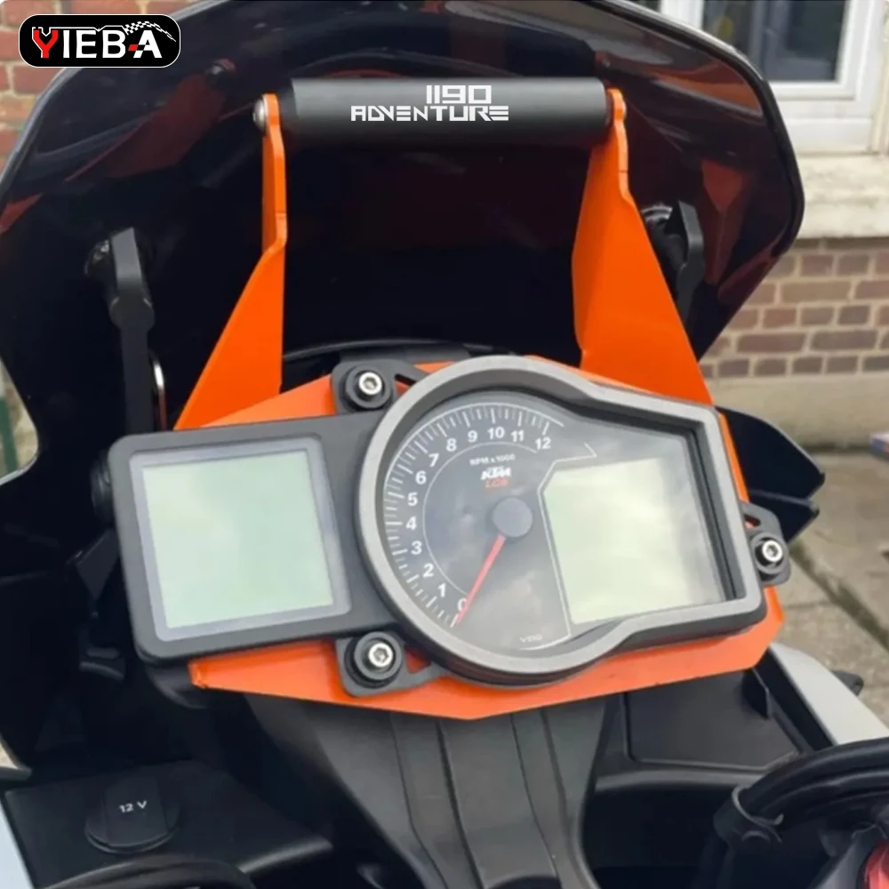 YIEBA For KTM 1190 ADV R 1050 1090 1190 Adventure ADV R 2016-2020 2021 2022 2023 Instrument GPS Mounting Adapter Holder Bracket view 2