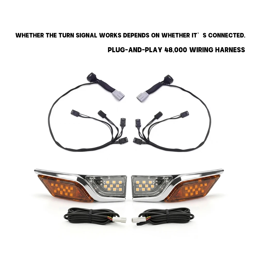 For Honda Golden Wing GL1800 GL 1800 New Motorcycle fog lights side auxiliary light  2018-2026s LED turn signals