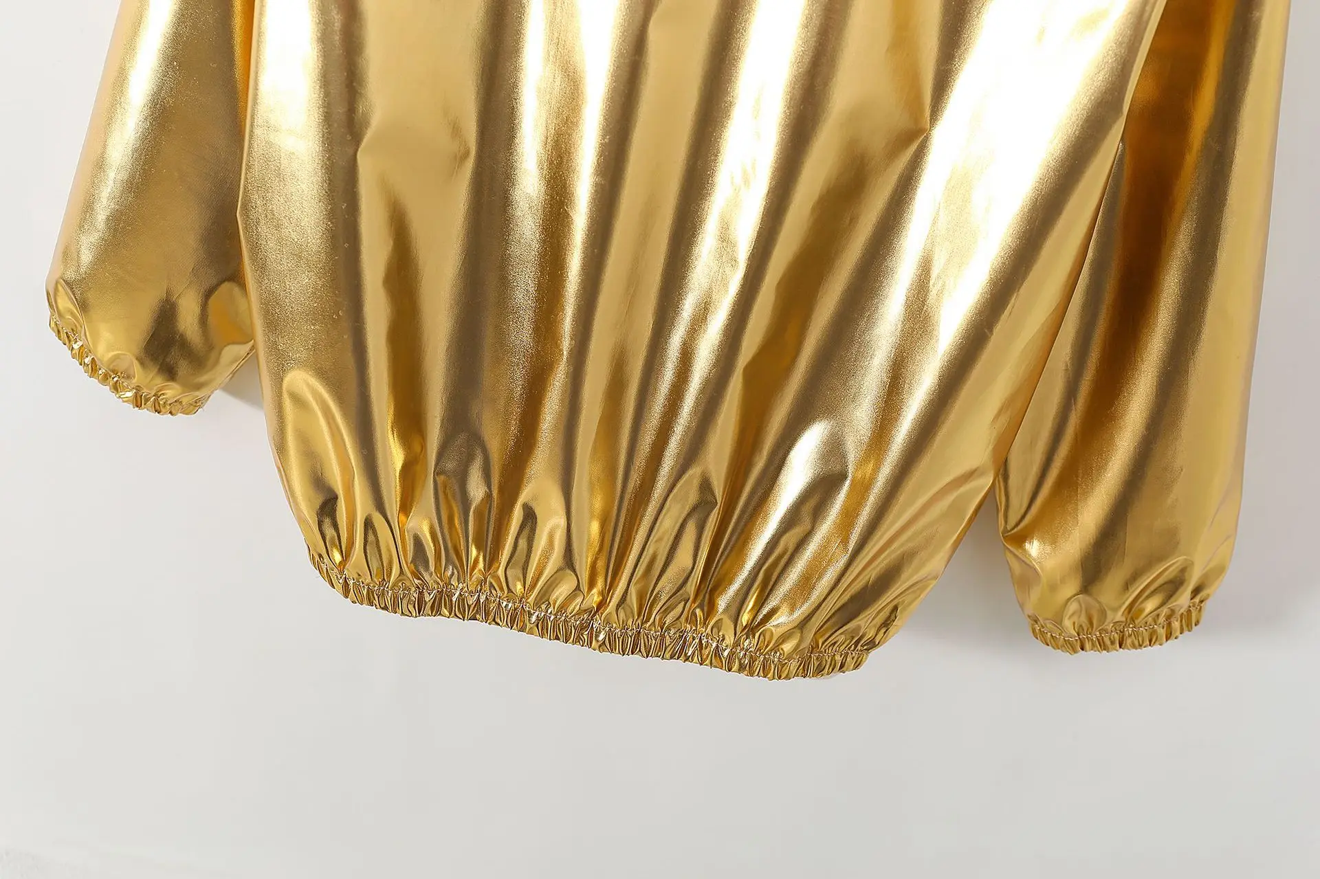 Mädchenjacke für 5-12 Jahre, Herbst, dünn, farbenfroh, glänzend, wasserdicht, Reißverschluss, Revers, Mädchen-Oberbekleidung, neue Kinderkleidung – Detail 28