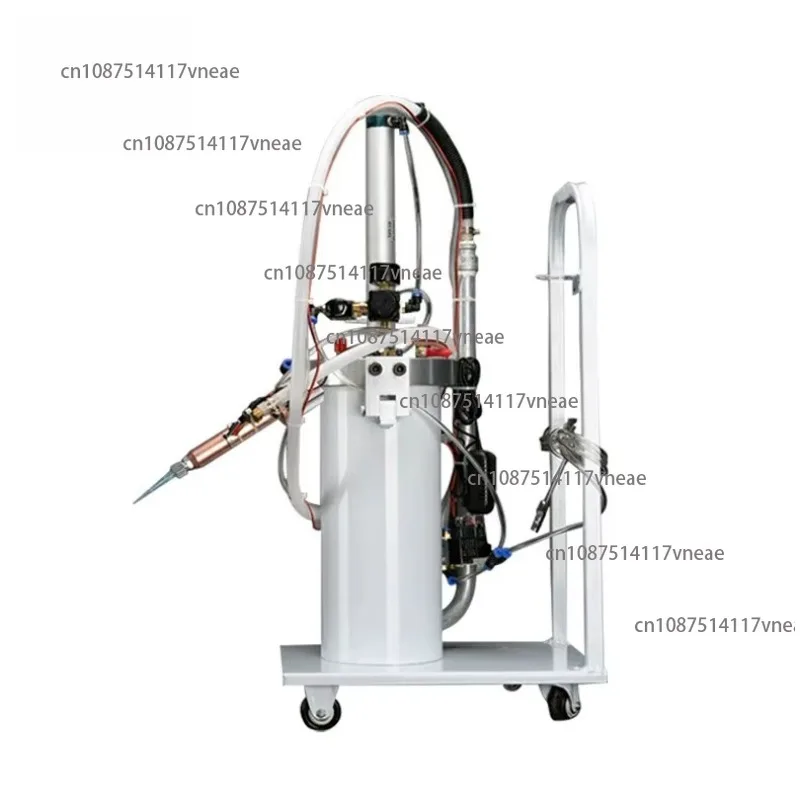 Semi Automatic Movable Trailer Type Dispensing Pressure Barrel Manual Silicone Glue Filling Machine 2600ML Manual Glue Dispenser