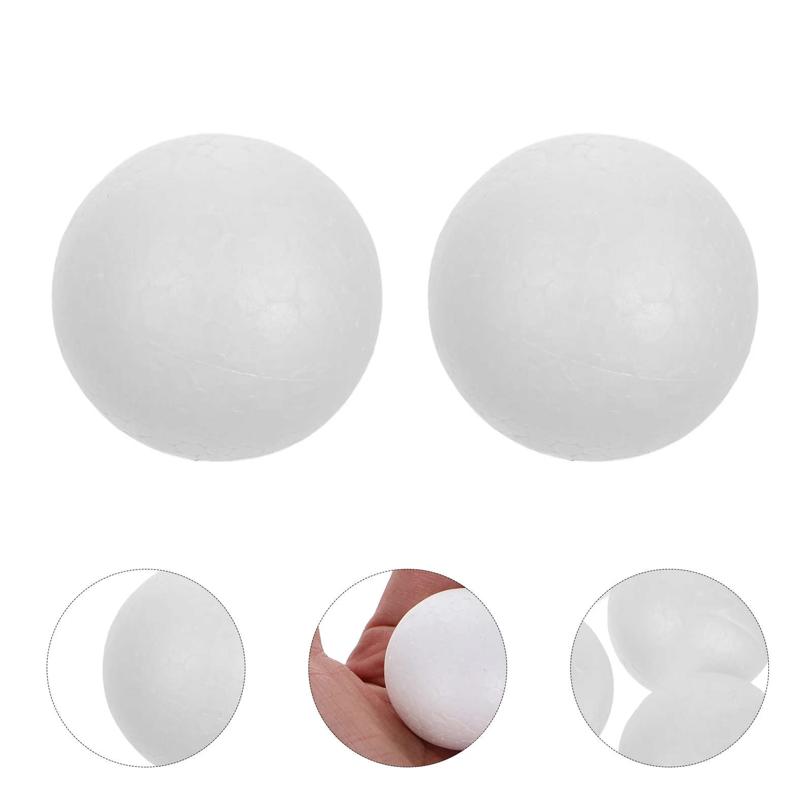 

120Pcs White 4Cm Foam Craft Balls Christmas Decoration Ball for DIY Ornament Kids Art Project Holiday Festive Decor