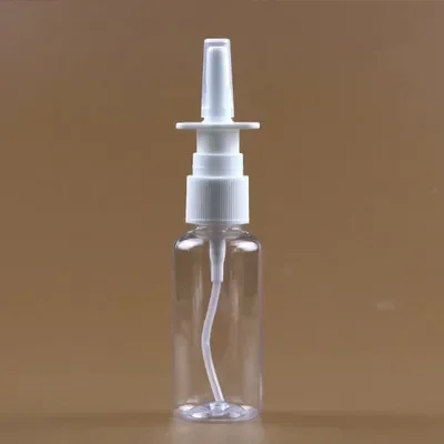 

50PCS 5/10/15/20ml PET Empty bottle Plastic Nasal Spray Bottles Pump Sprayer Mist Nose Spray Refillable Bottles For Medical
