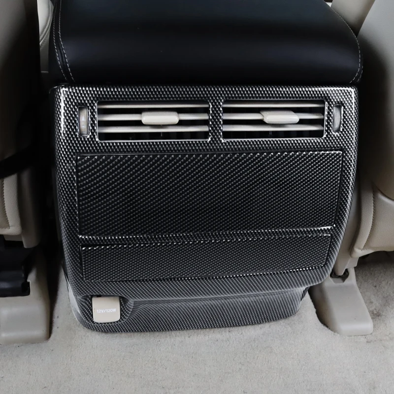 For Toyota Land Cruiser 200 LC200 2008-2021 Rear Air Vent Trim Panel Armrest Box Kick Plate Interior Upgrade Accessories