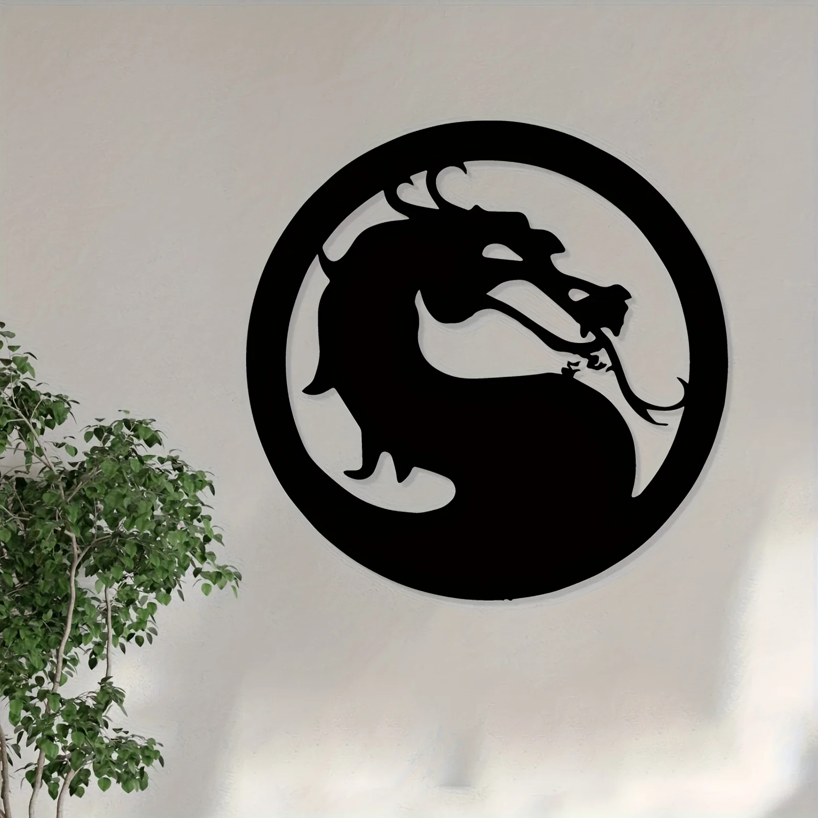 Oriental Dragon Iron Wall Art Rustproof Weatherproof Metal Decor For Indoor Outdoor Home Living Room Garden Fence
