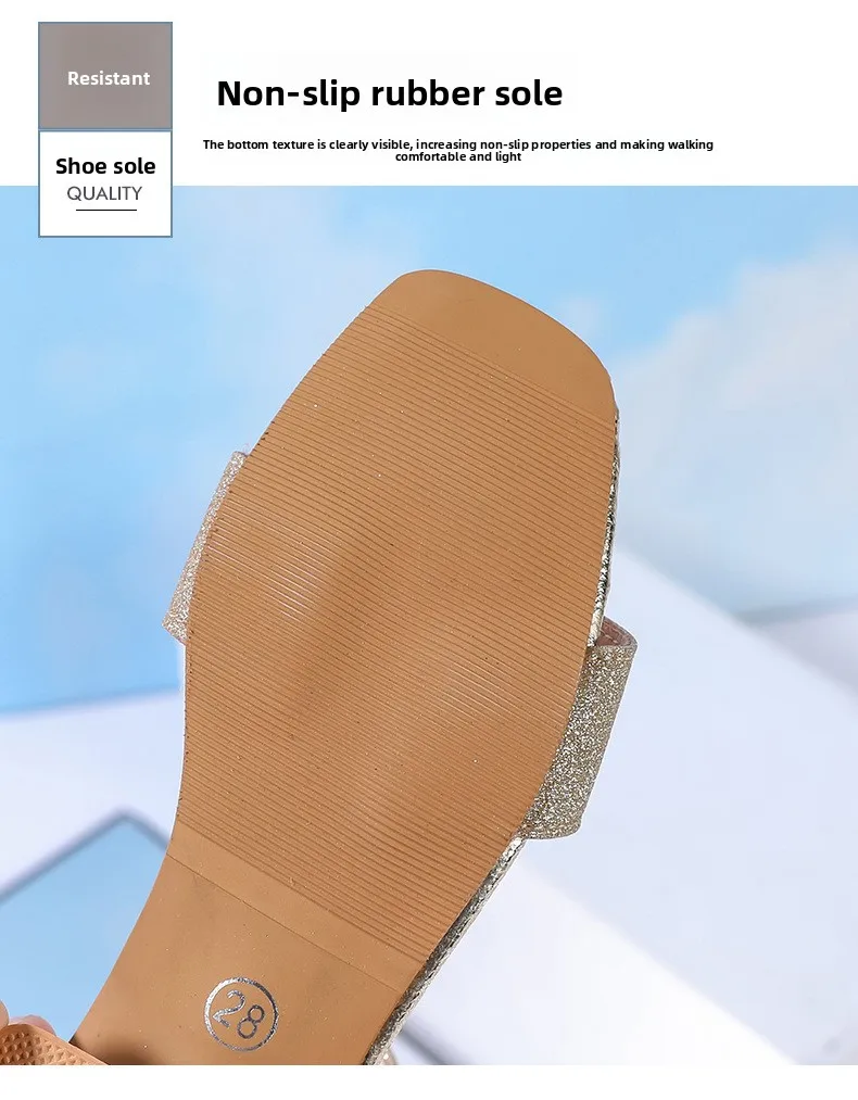 Modische Kinder-Sommersandalen mit Pailletten, einfache Mädchen-Freizeitschuhe, Prinzessinnen-Schuhe mit niedrigem Absatz, Hochzeitsschuhe, Party-Sandalen für Kinder, High-Top-Sandalen – Detail 6