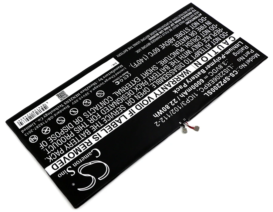 Tablet Battery For Sony 1277-3631.1B 1ICP3/102/112-2 LIS2206ERPC Xperia  Z2 TD-LTE  SOT21 Castor SGP551 SGP521 SGP511 SGP541