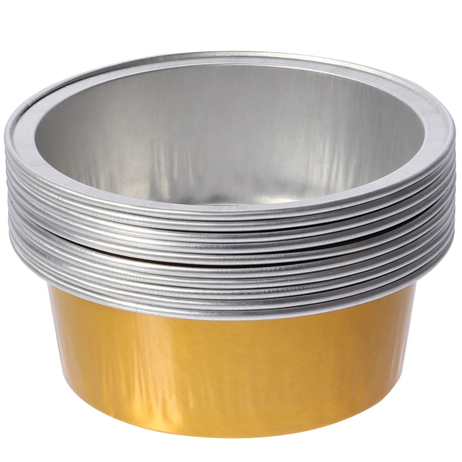

10Pcs Aluminum Foil Wax Bowl Large Capacity Wax Melt Pot Fast Heating Waxing Tool Home Hair Removal Accessory Aluminum Foil Bowl
