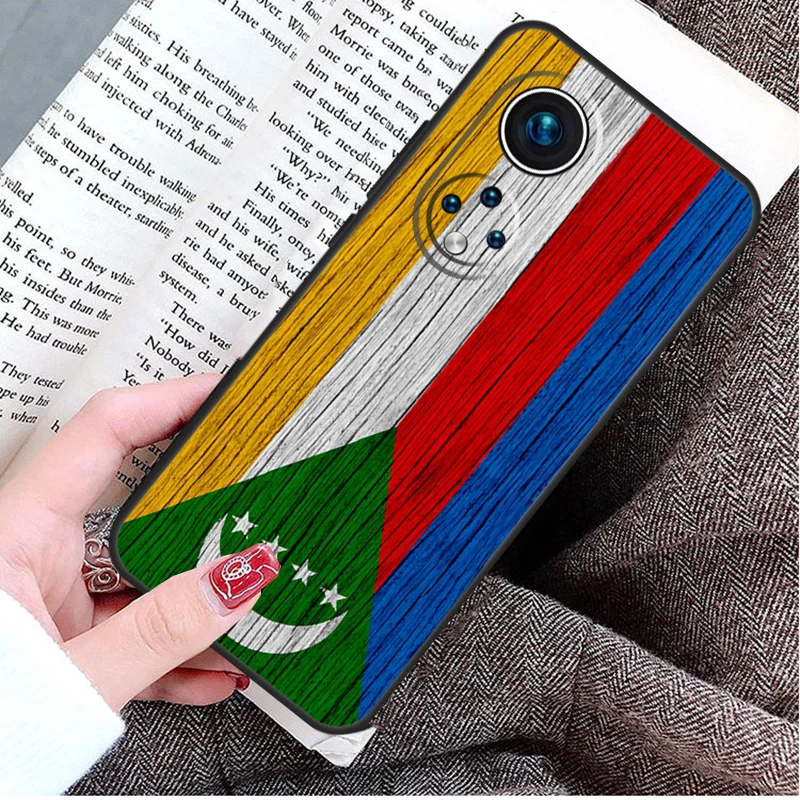 Comoros Flag Case For Honor Magic 6 Pro 50 70 90 X6 X7 X8 X9 X6a X7a X8a X9a X8b X9b Magic 5 Lite Cover