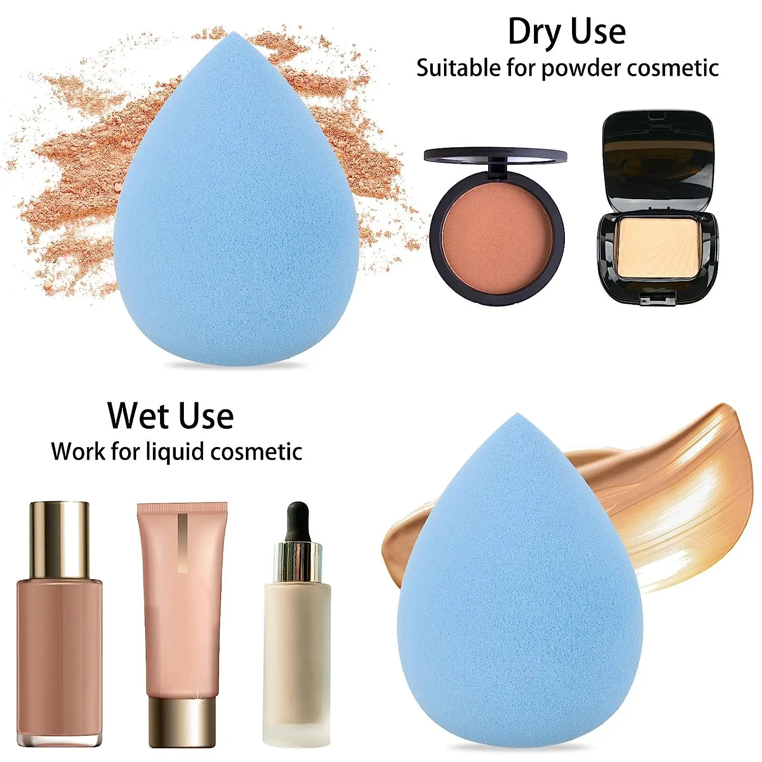 13 PSC Beauty Puff Set Large Beauty Blending Blender Spong 3 corners velvet puff Finger Puff Makeup Foundation makeup tool
