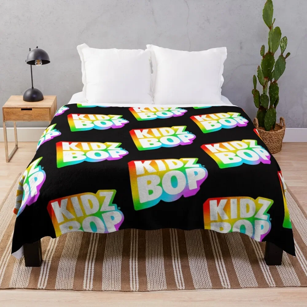 

Kidz Bop Rainbow Logo Essential T-Shirt Throw Blanket Softest Sofa Quilt Blankets