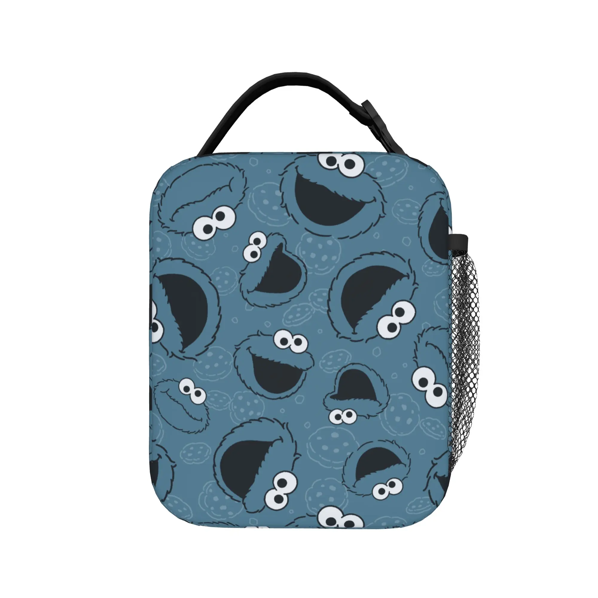 Cookies Monsters Thermal Insulated Lunch Bags for Travel  Portable Food Bag Container Thermal Cooler Lunch Boxes