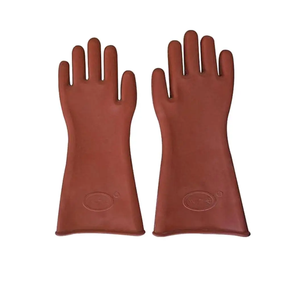 

Insulating Gloves for Electrical Work 12KV Long Rubber Safety Gloves for Power Industry and Mechanical Repairs