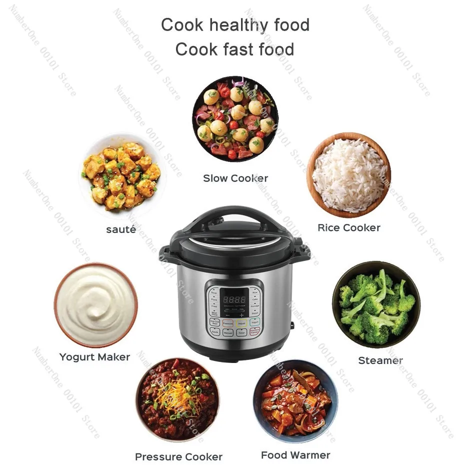 110V electric pressure cooker Pressure cooker English cross-border e-commerce 6 liters 8 liters rice cooker