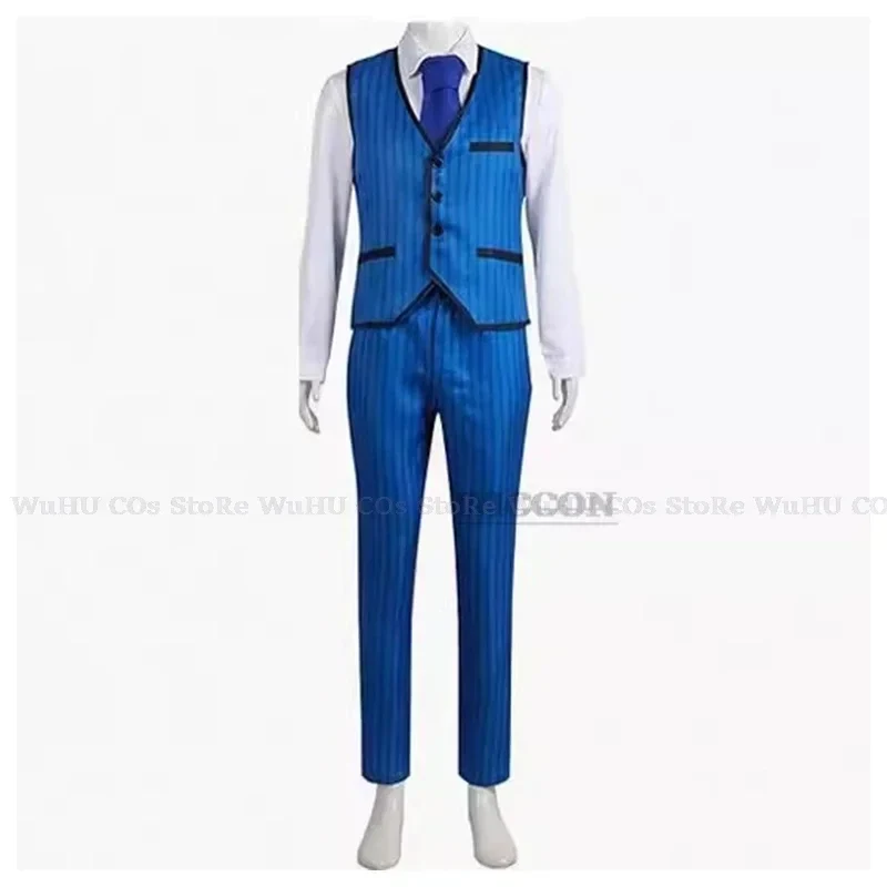 

ABC123Anime Movies Agustín Adult Blue For Women Agustin Madrigal Costume Uniform Cosplay Halloween Cb;6'j,k.9;a