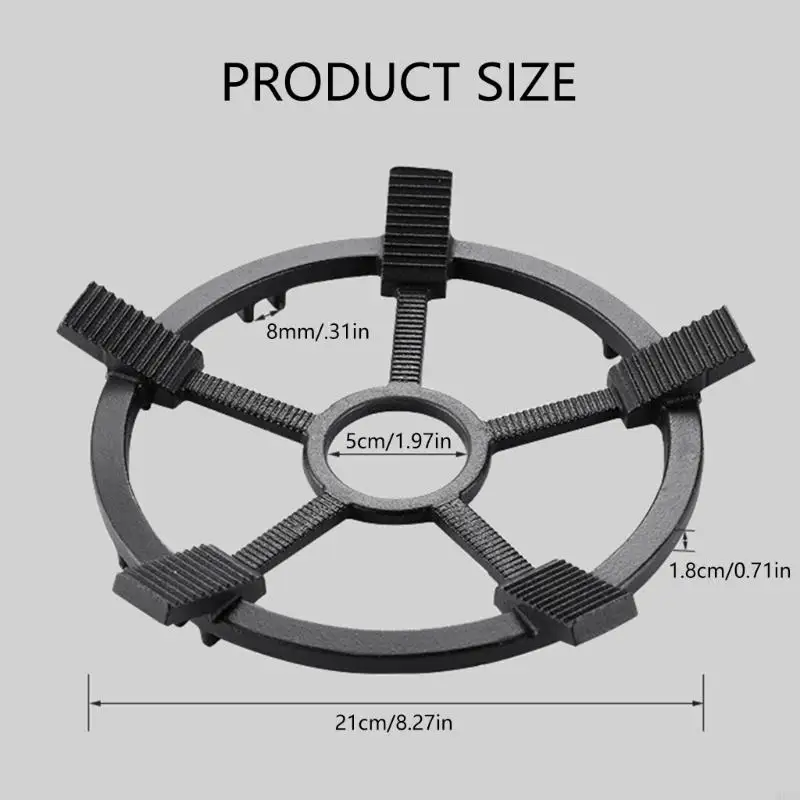M6CB Burnadores hierro fundido Burners Trívelo resistente calor Cocina no liquidad Anillos wok