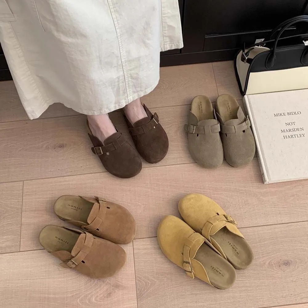 Женские модные сандалии, летние уличные пляжные тапочки, классические пробковые мюли с арочной поддержкой, мужская обувь в стиле ретро с картофелем