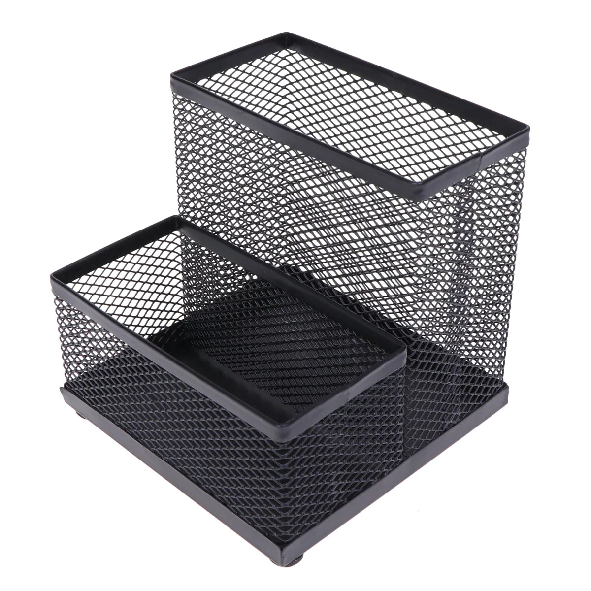 

Pencil Holder Metal Iron Wrought Combination Container Gifts Multifunctional Black