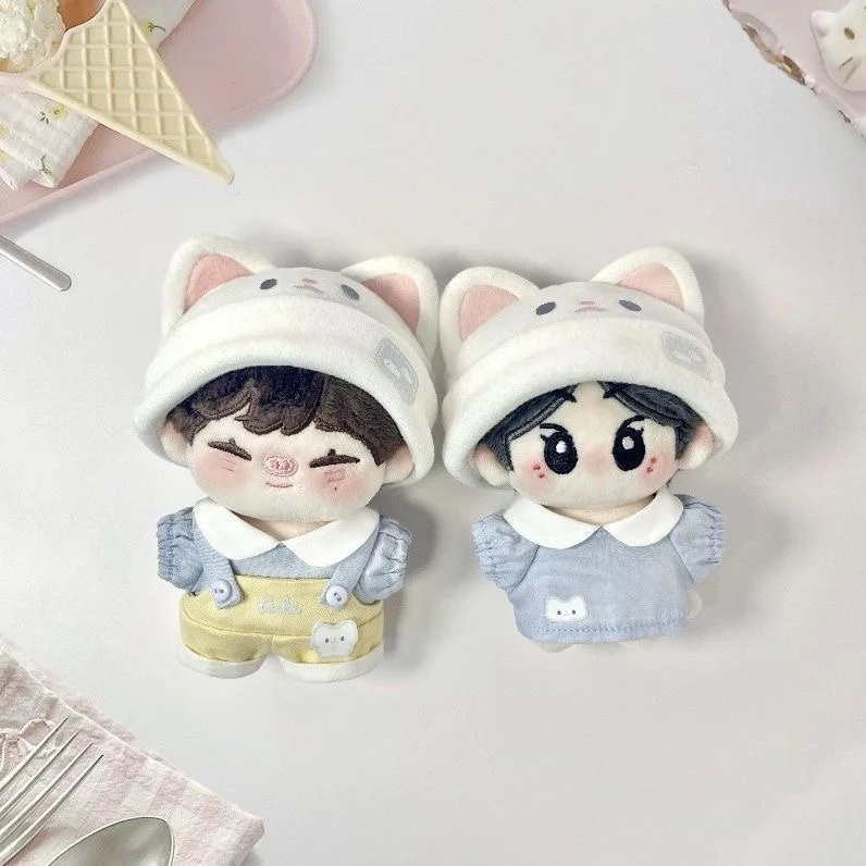 10 سنتيمتر لطيف تأثيري القط فستان القطن دمية استبدال مجموعة