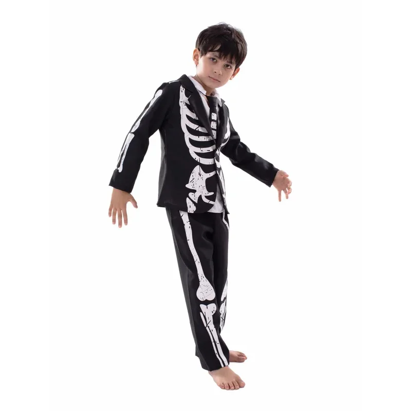 

RT01 Hot Sale Halloween Zombie Skeleton Glow In The Dark Costume Cosplay Jumpsuit Fancy Dress Carnival Theme Party&Gf1