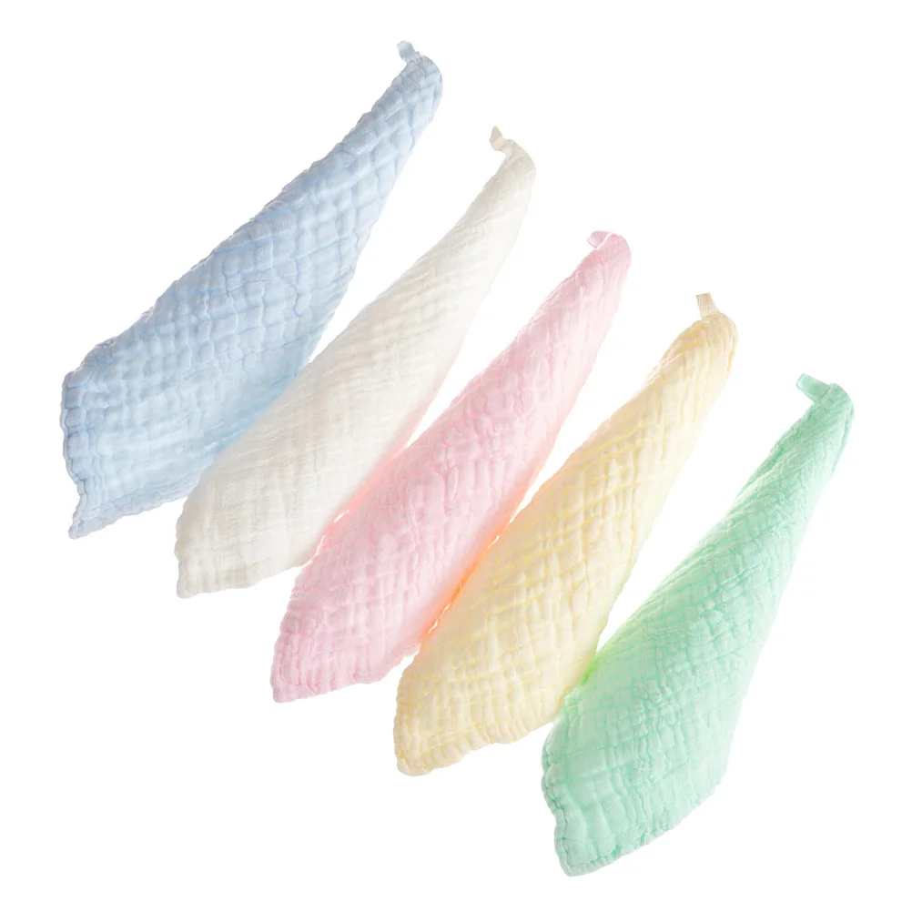 6 шт. детские хлопковые полотенца со слюной, марлевый платок, мягкие нагрудники, впитывающие полотенца для лица, детские носовые платки для младенцев