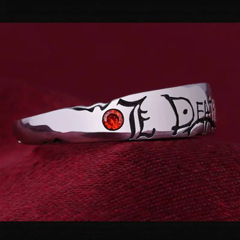 Anime Death Note Yagami Light Alloy Rings Cosplay For Men Women Adjustable Ring Props Jewelry Accessory Gift