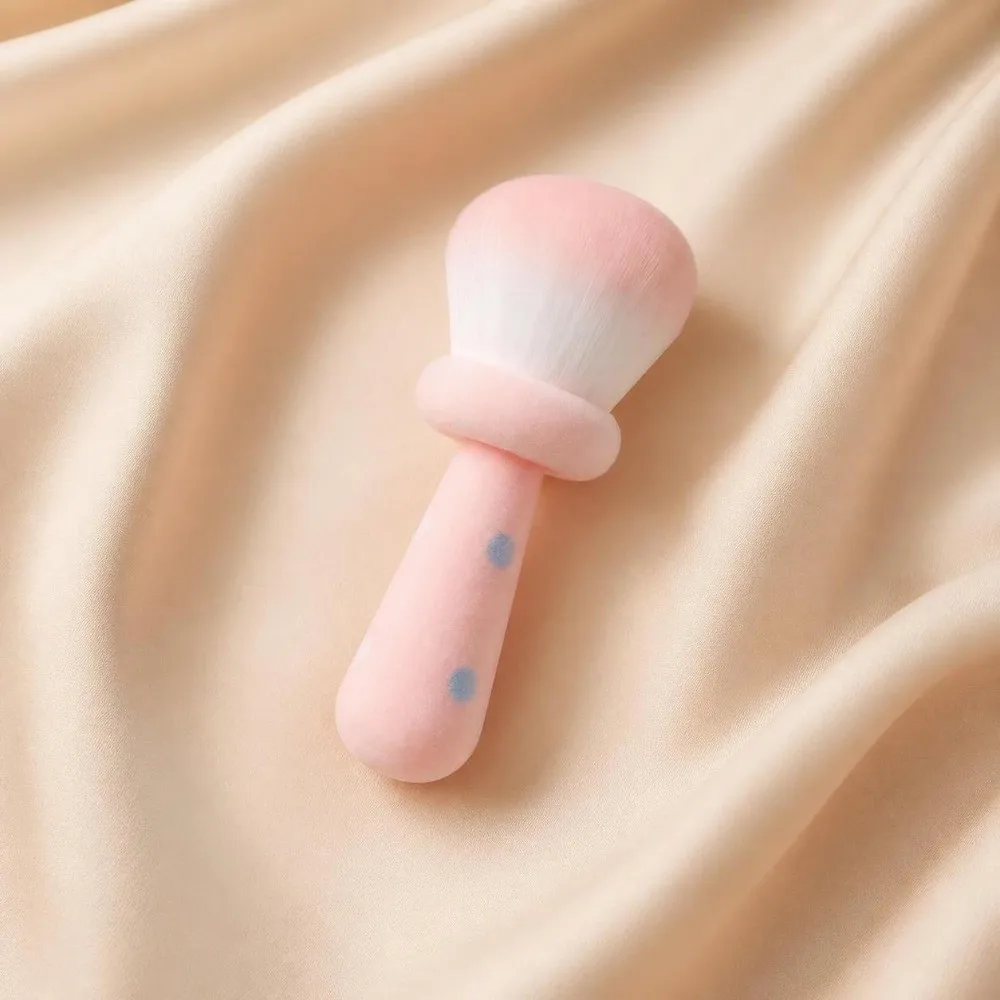 Cute Large‑Head Powder Makeup Brush Reusable Soft Loose Powder Brush Dense Mushroom-Shaped Blush Cosmetic Brush Setting Makeup