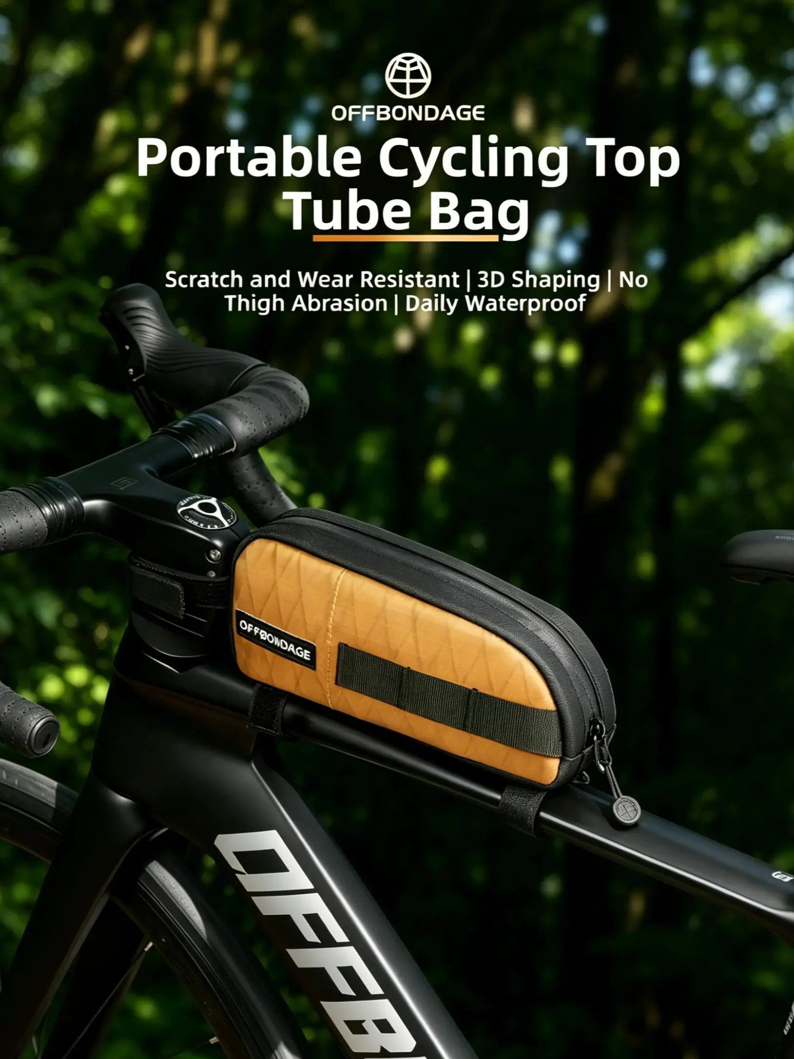 AliExpress OFFBONDAGE Bicycle Top Tube Bag Lightweight 1L Bike Front Frame Bag Cycling Bike Handlebar Bag MTB Bag Road Bike Accessories