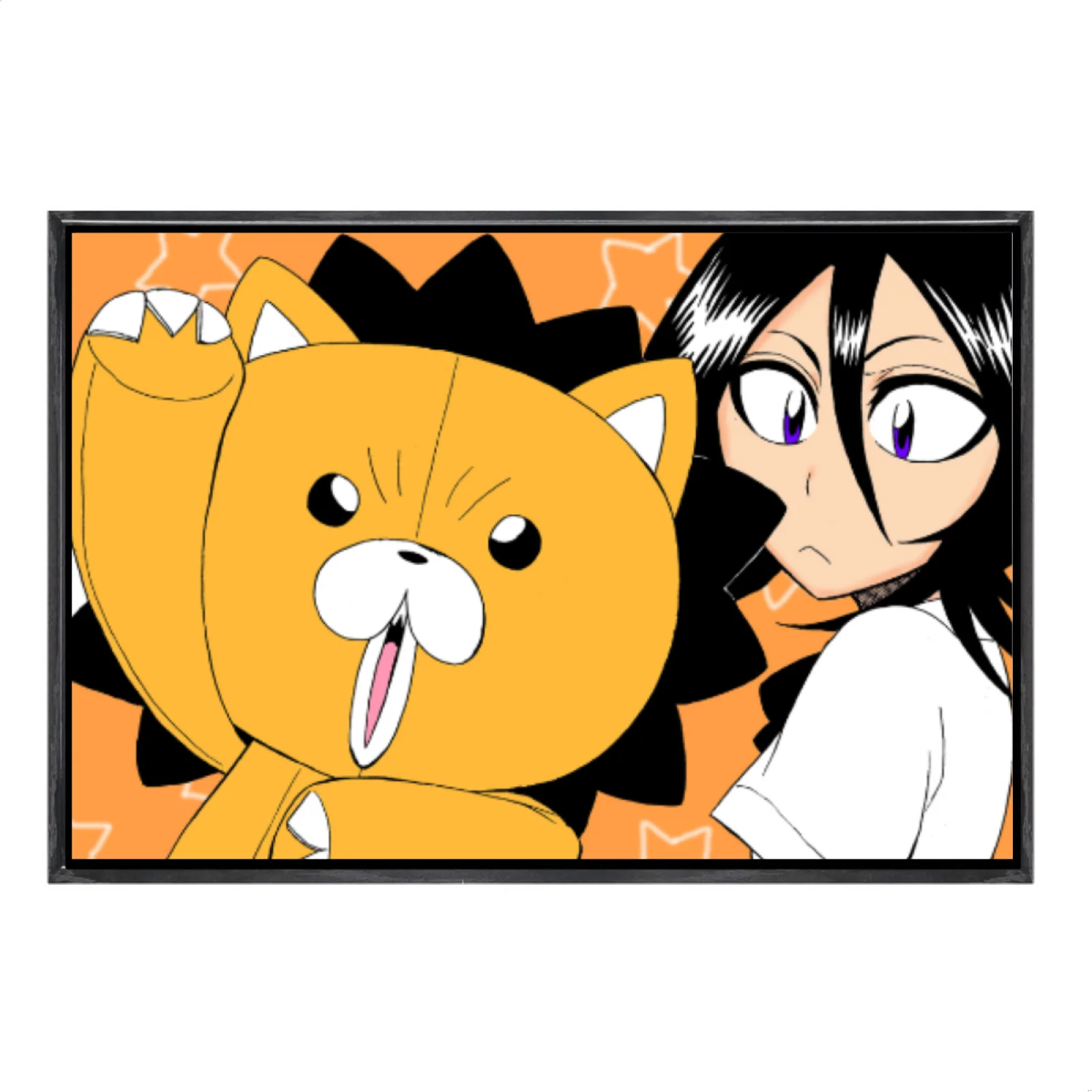 

Японская манга, многоразмерный холст, постер в двойной рамке, настенное искусство, домашний декор отбеливателя для гостиной, спальни