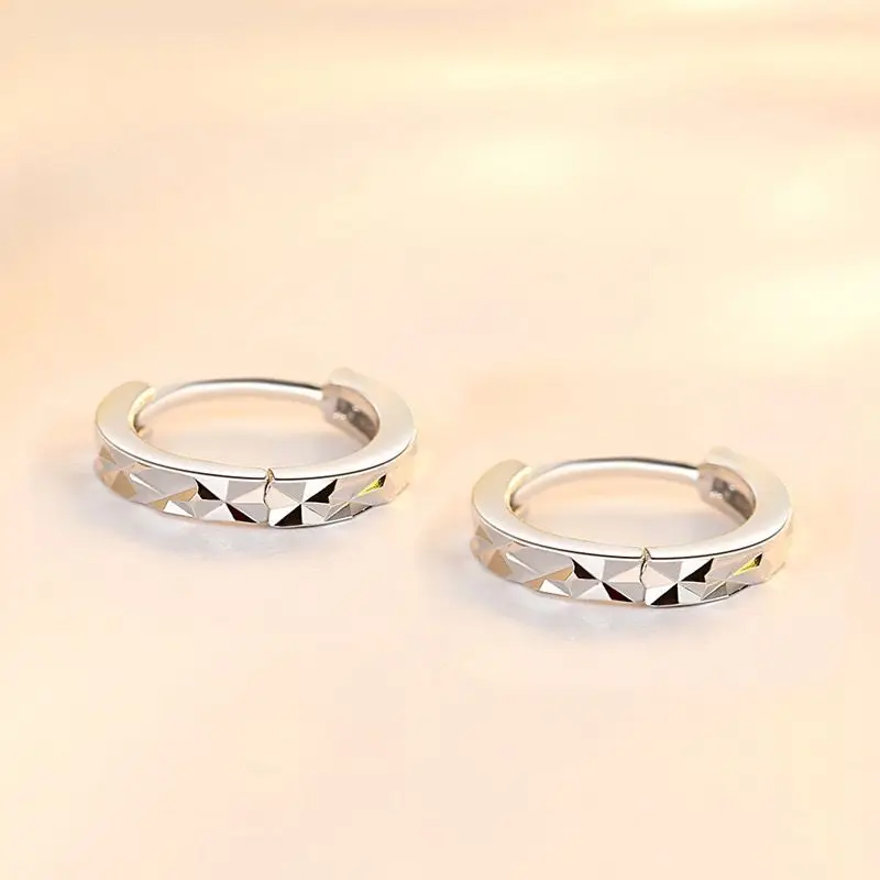 New fine 925 Sterling Silver Hoop Earrings Beautiful Loop Circle Small For Women Mens Girls Kids original Jewelry Wedding gifts
