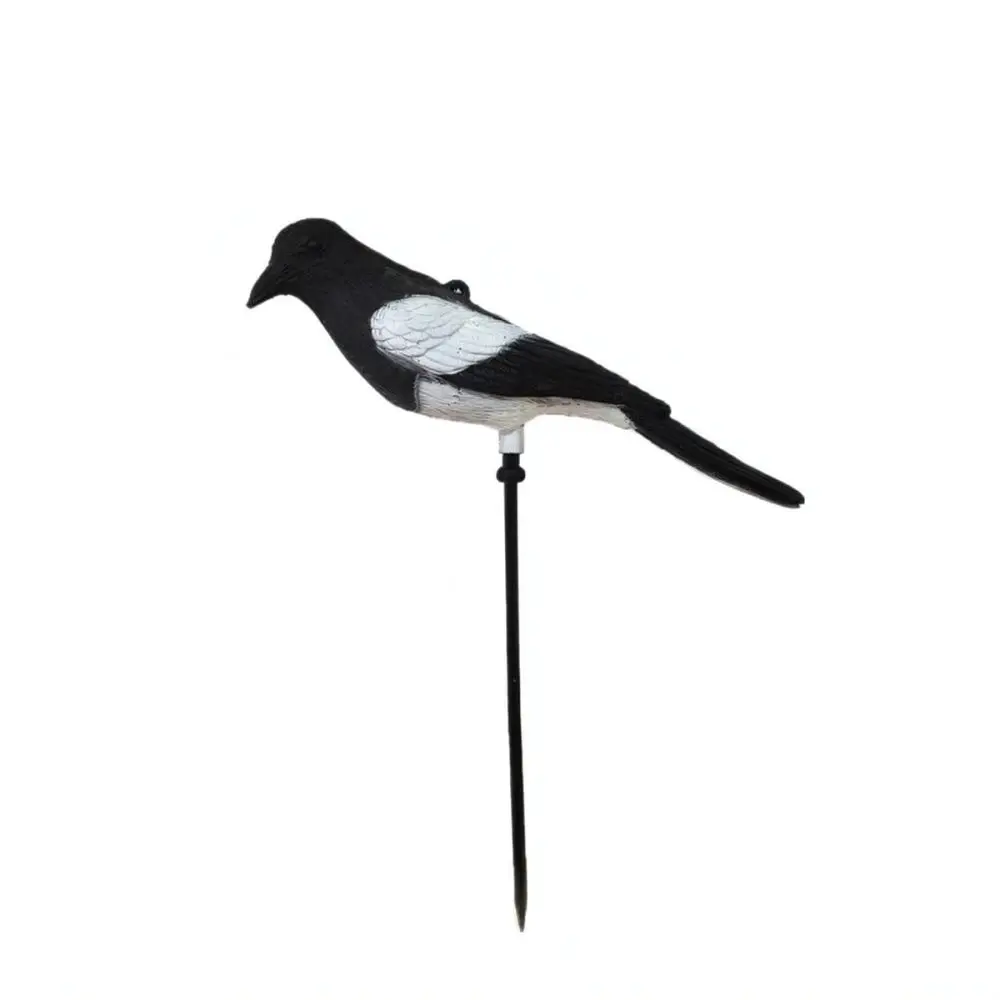 Outdoor Bird Repellent Crow Decoy Statue Garden Yard Ornament Realistic Halloween Decor Creative Animal Craft