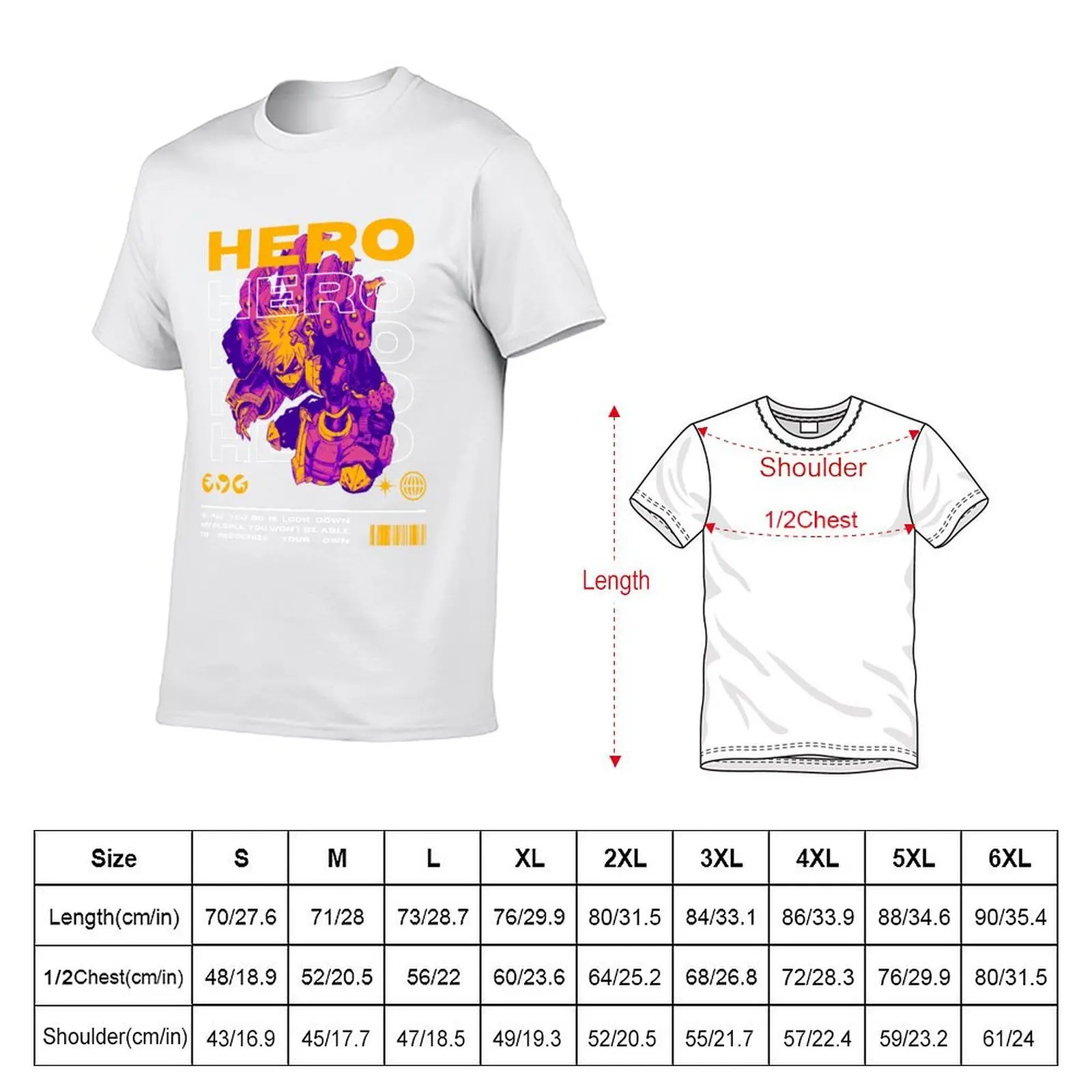 Hero Bakugo V2 T-Shirt t shirts for man cotton soft t shirts for man cotton funny T-Shirt