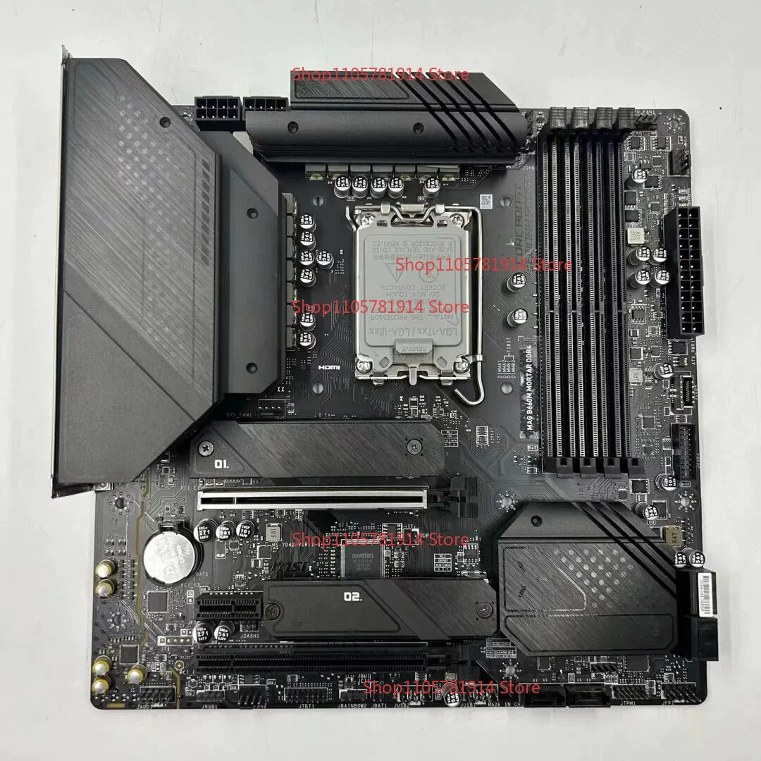 For MSI MAG B660M MORTAR DDR4 Main Board LGA1700 Mortar, Double M.2 with Original Baffle